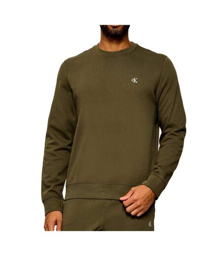 Sweat kaki homme calvin klein jeans terry