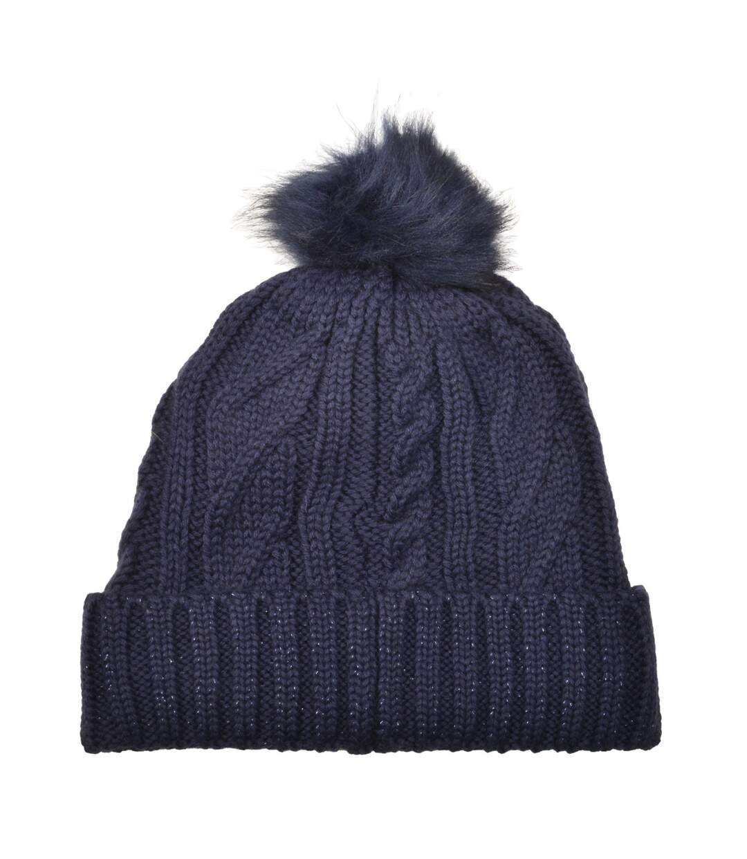 Bonnet femme à pompon et fil Lurex Pompon Aulp-2