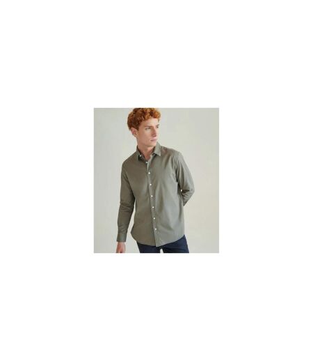 Chemise Manches Longues Homme Kaki Front Row