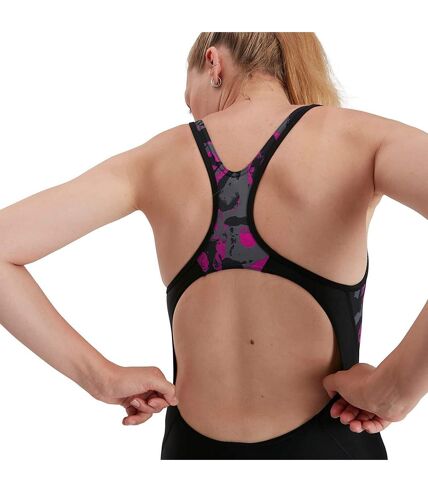 Maillot de bain endurance femme noir / rose / anthracite Speedo