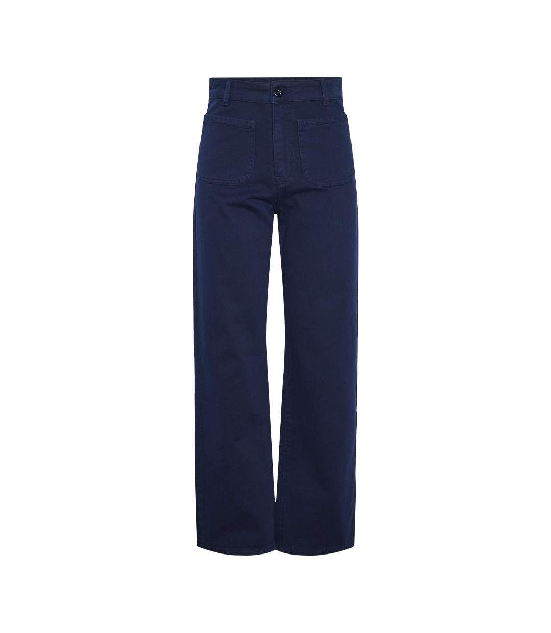 Pantalon marine bleu femme pieces maud-1