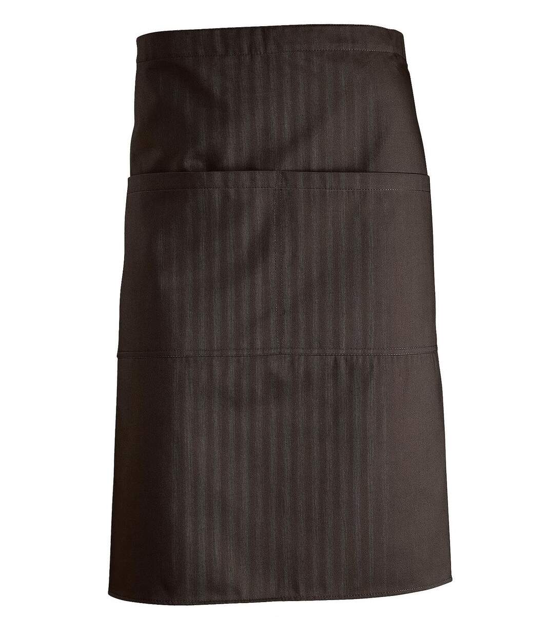 Tablier mi-long avec poches - 88020 - marron chocolat-1