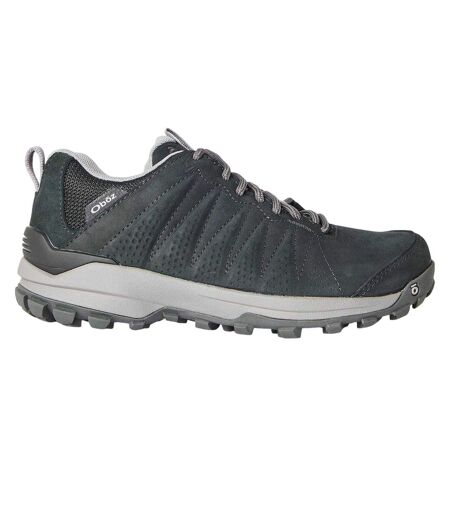 Womens/ladies Leather Waterproof Hiking Shoes Black Oboz