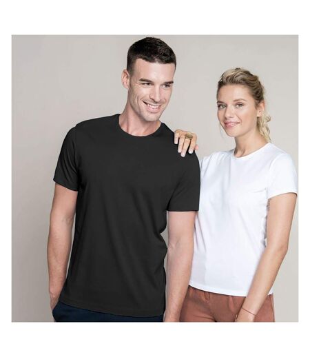 Kariban Mens Slim Fit Short Sleeve Crew Neck T-Shirt (Black) - UTRW706