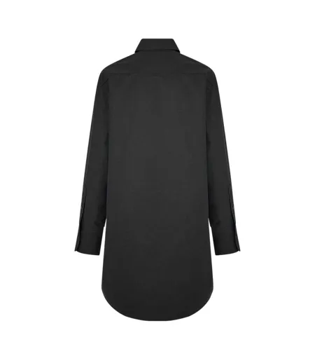 Womens/ladies Relaxed Fit Long-sleeved Shirt Black Boss