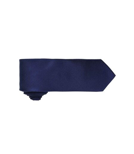 Unisex adult micro waffle tie one size navy Premier