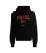 Mens Varsity Logo Hoodie Black Diesel-1