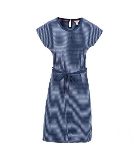 Trespass Womens/Ladies Lidia Round Neck Cotton Dress (Navy Stripe) - UTTP4700