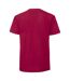 Mens Ringspun Premium T-shirt Cranberry Fruit Of The Loom-2