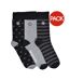 Chaussettes homme noir / gris Lambretta-1