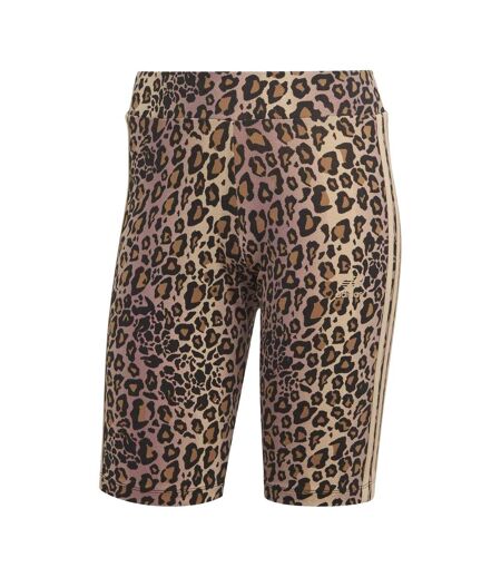 Cuissard De Cyclisme Motif/style Imprimé Léopard Femme Marron Adidas