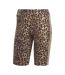 Cuissard De Cyclisme Motif/style Imprimé Léopard Femme Marron Adidas-2