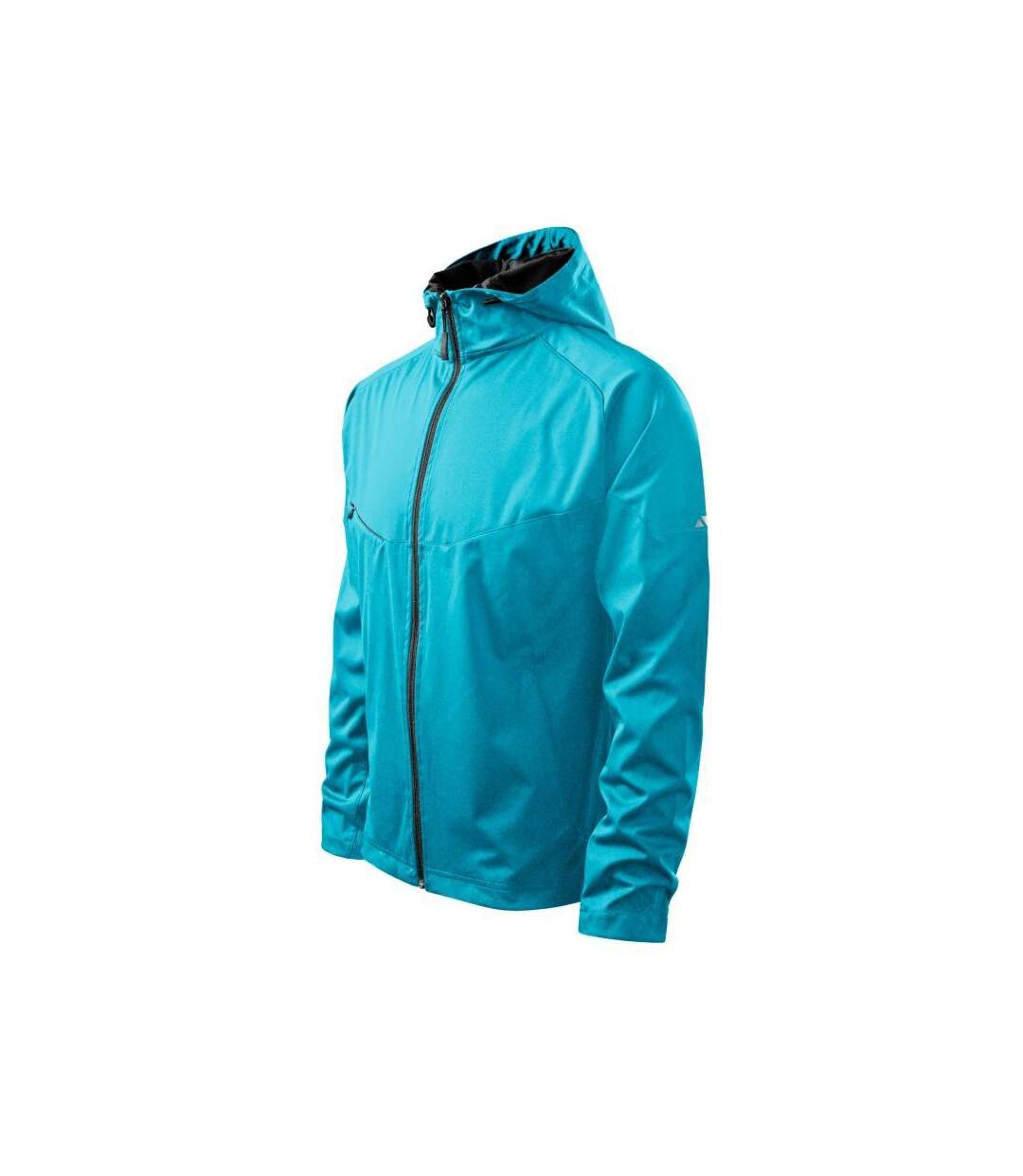 Veste Softshell Motif Détail Contrasté Homme Bleu Malfini-3