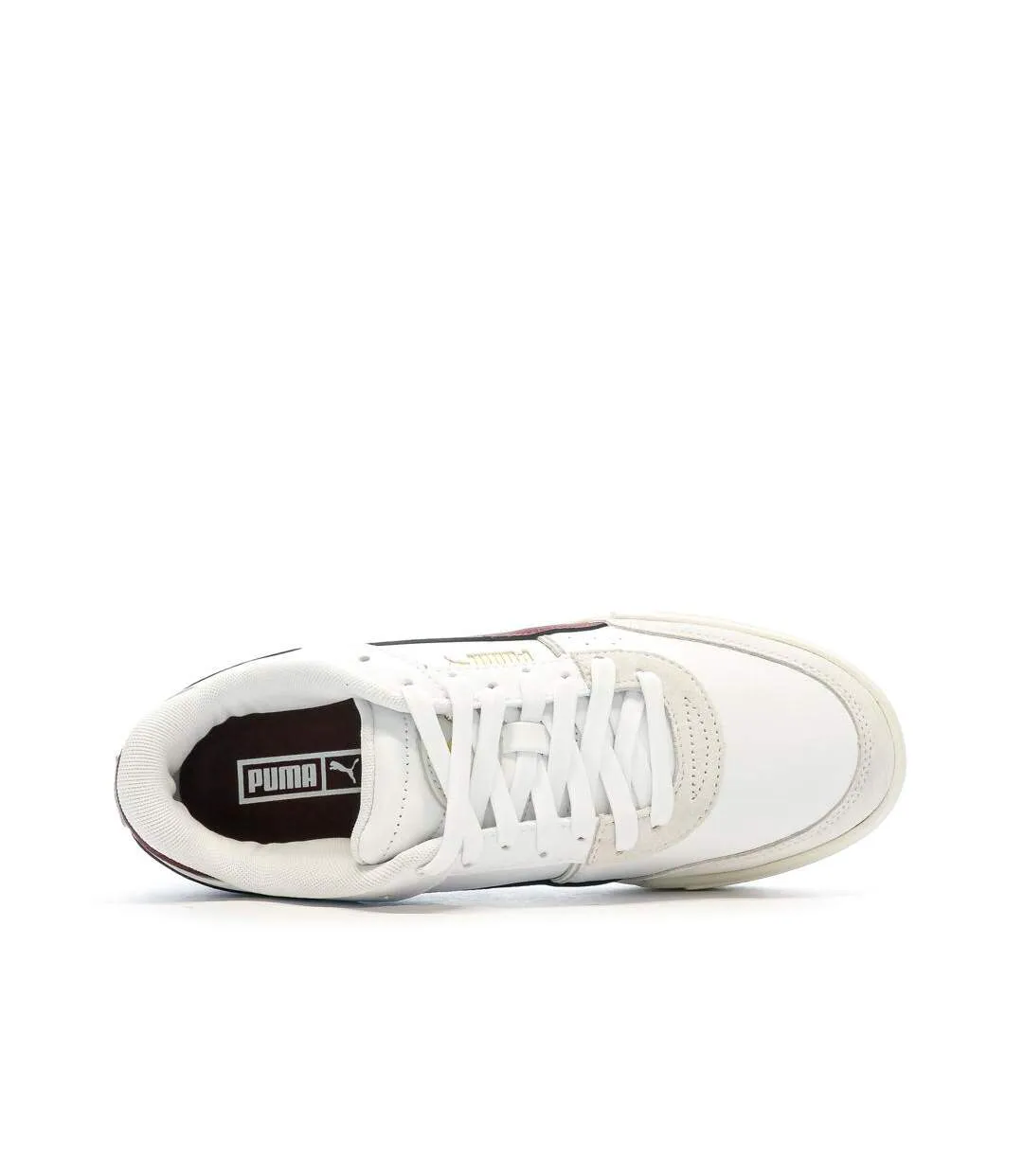 Baskets blanches/bordeaux homme puma pro sport mix-4