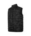 Mens camo padded gilet black Lee Cooper-1