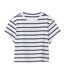T-shirt Court Motif/style À Rayures Femme Noir Blanc Calvin Klein-2