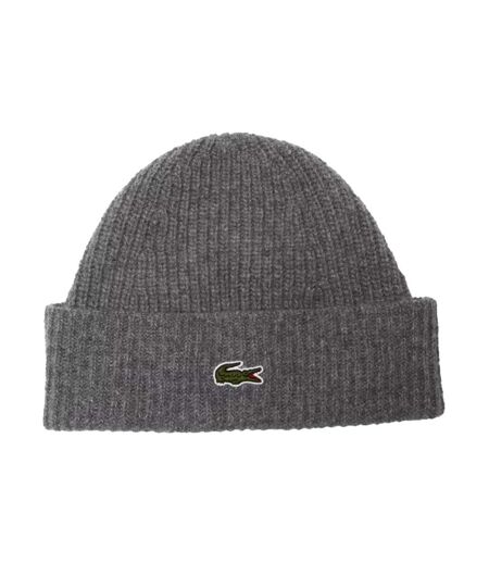 Bonnet gris homme lacoste rb9883 - taille unique