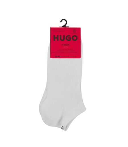 Lot De 6  Socquettes Discrètes Adulte Blanc Hugo