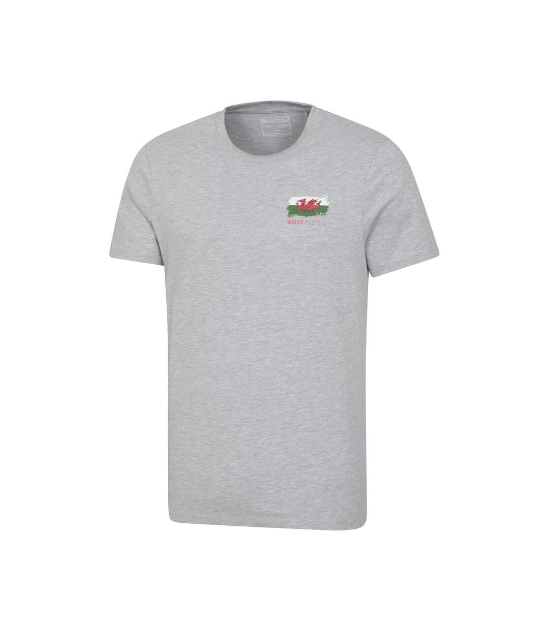 T-shirt Motif/style Graphique Wales Homme Gris Mountain Warehouse-3