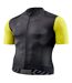 Mens Elite Mock Neck Cycling Top Yellow Black Skins-1