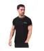 T-shirt Motif/style Deux Tons Homme Noir Lambretta-1