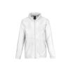 B&C Mens Multi Active Hooded Fleece Lined Jacket (White/ White)