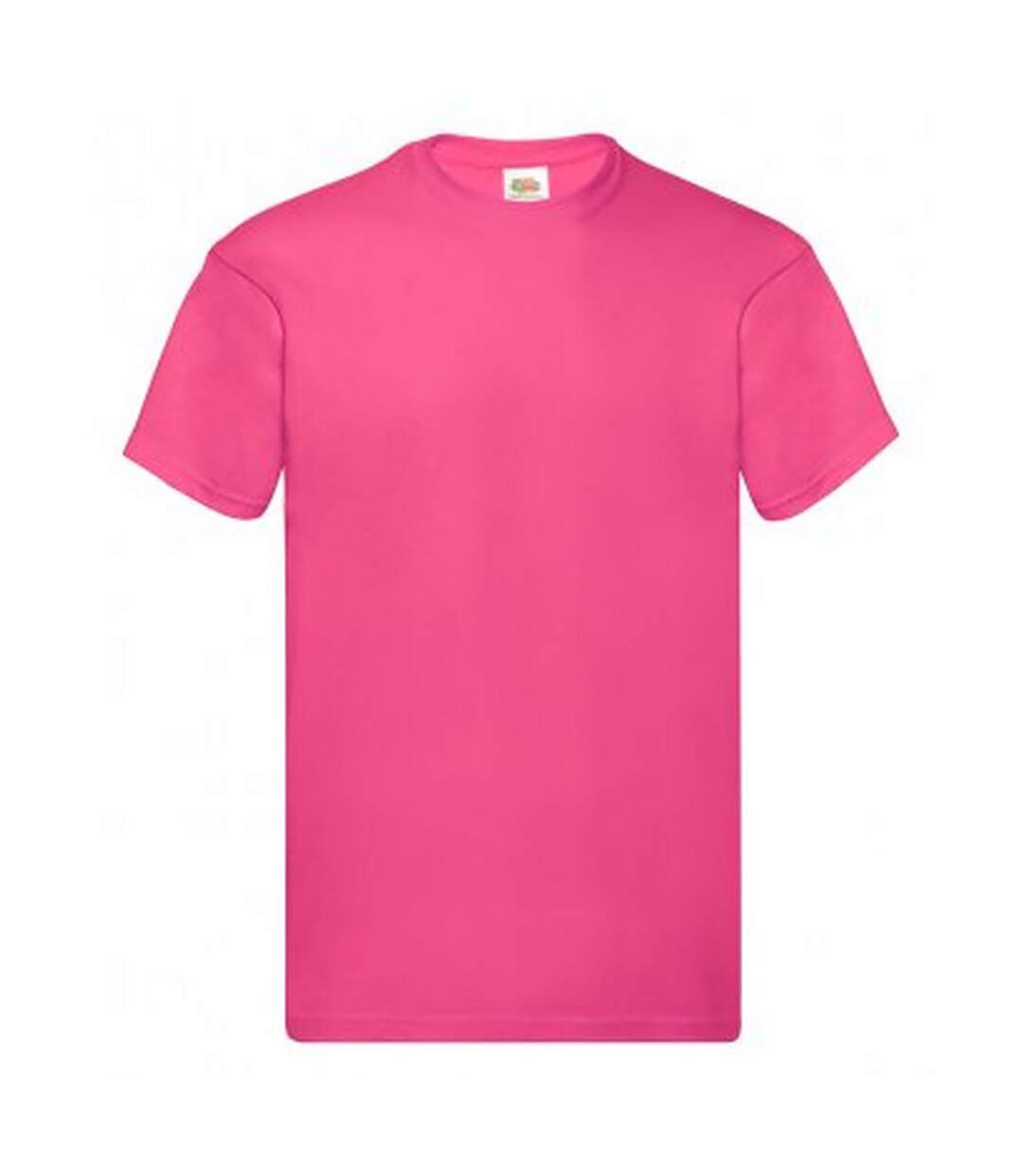 T-shirt manches courtes homme fuchsia Fruit of the Loom-1