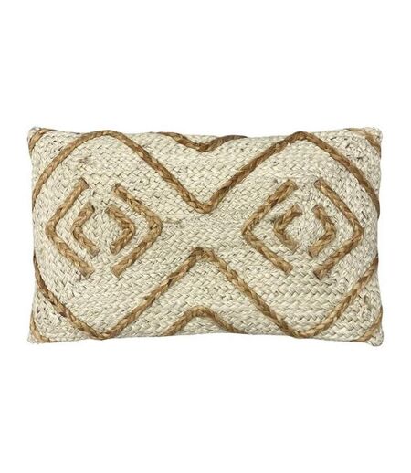 Furn Mynu Jute Braided Throw Pillow Cover (Natural) (One Size)