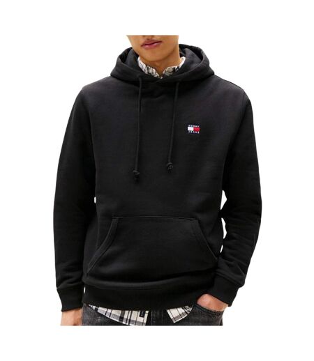 Sweat à capuche noir homme tommy hilfiger tjm reg badge