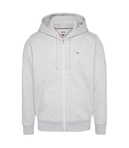 Mens Lightweight Full Zip Hoodie Grey Tommy Jeans