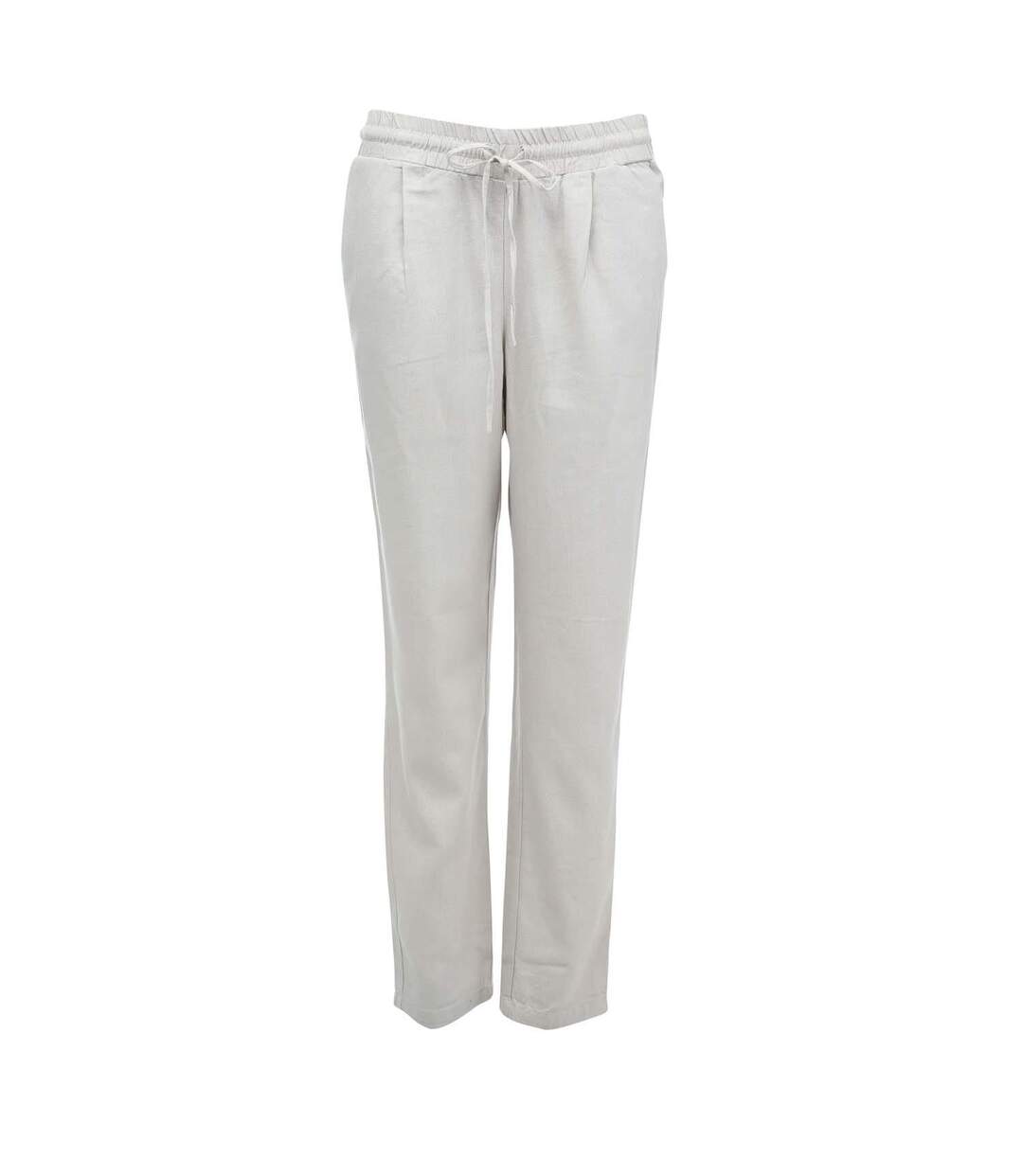 Womens/ladies Jesmilo Linen Blend Trousers White Vero Moda-1