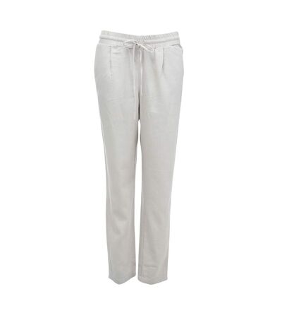 Womens/ladies Jesmilo Linen Blend Trousers White Vero Moda