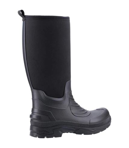 Unisex adult kenwood neoprene wellington boots black Cotswold