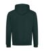 Womens/ladies varsity hoodie forest green/gold Awdis