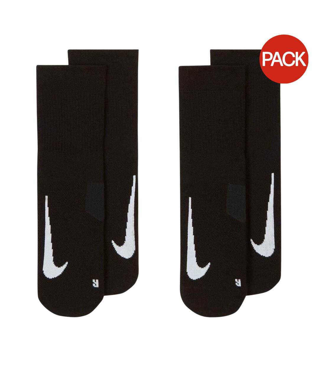 Lot De 2  Socquettes Adulte Noir Nike-1
