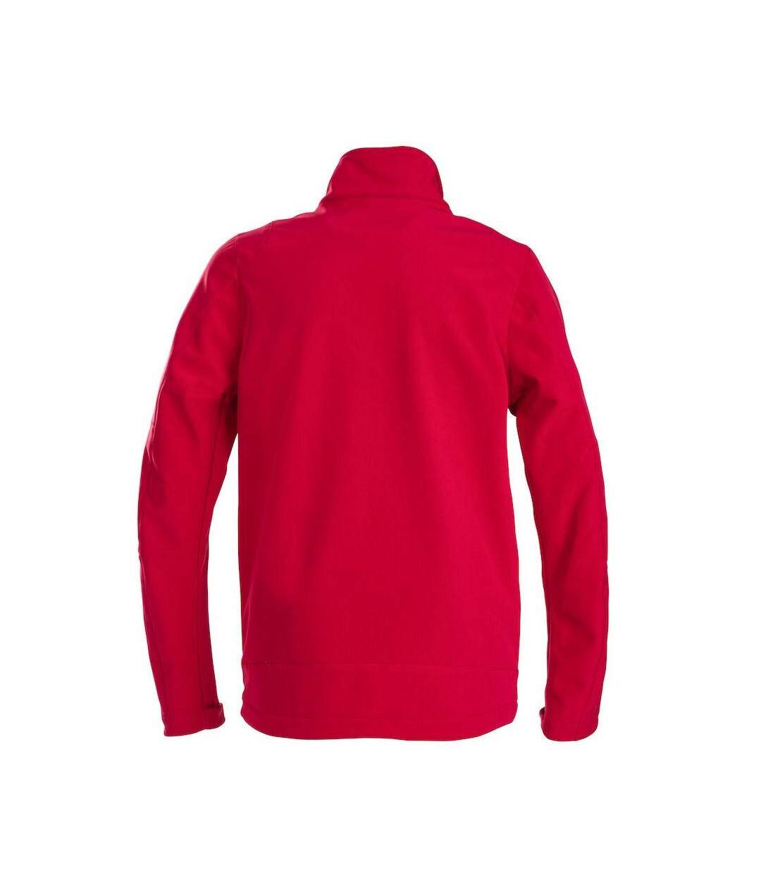 Mens Trial Soft Shell Jacket Red Printer-2