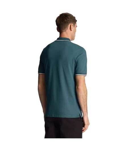 Polo Homme Vert Blanc Lyle & Scott