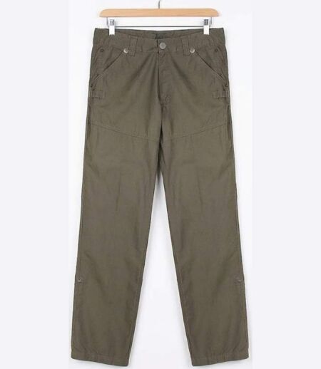 AXXANO AE1150K — Pantalon droit kaki : confort naturel et coupe classique