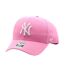 Childrens/kids Mvp 47 Cotton Blend Baseball Cap Pink New York Yankees-1