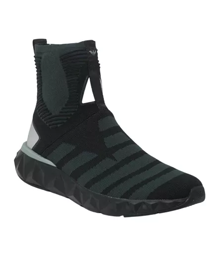 Baskets Eagle Logo Adulte Noir Emporio Armani EA7
