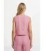 Gilet de costume rayé aspect irrégulier-2