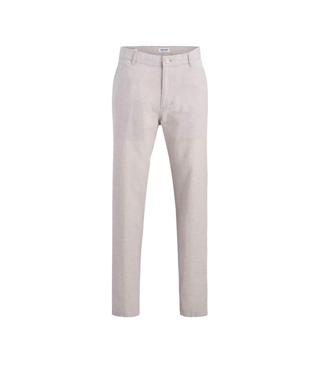 Pantalon fluide/toile beige homme jack & jones hace-1