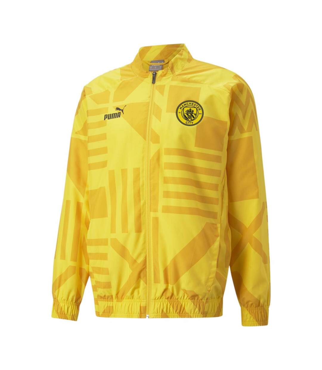 Manchester city veste de prématch jaune homme puma - l-1