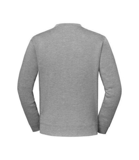Sweat Uni Col Ars-du-cou Iconic Premium Homme Gris Clair Chiné Fruit Of The Loom