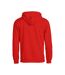 Unisex Adult Basic Hoodie Red Clique-2
