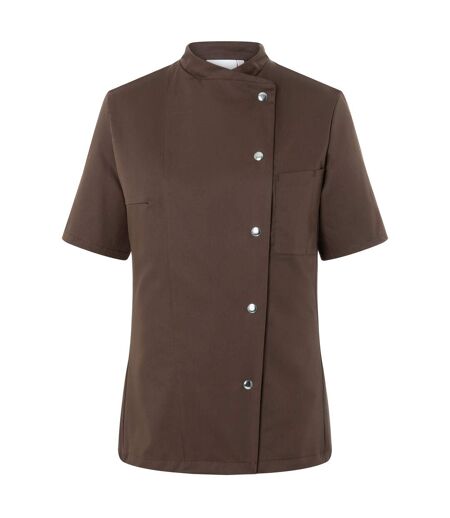 Womens/ladies Greta Chef Jacket Light Brown Karlowsky