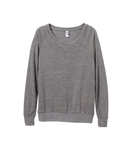 Alternative Apparel Womens/Ladies Eco-Jersey Slouchy Pullover (Eco Gray)