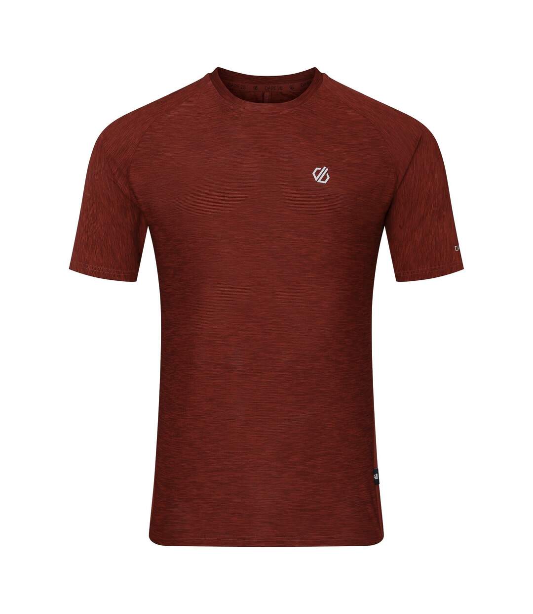 T-shirt Uni Manches Courtes Power Up Homme Rouge Foncé Dare 2B-2