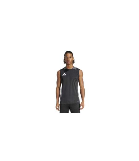 Mens Tiro 24 Competition Sleeveless Training Jersey Black Dark Grey Adidas