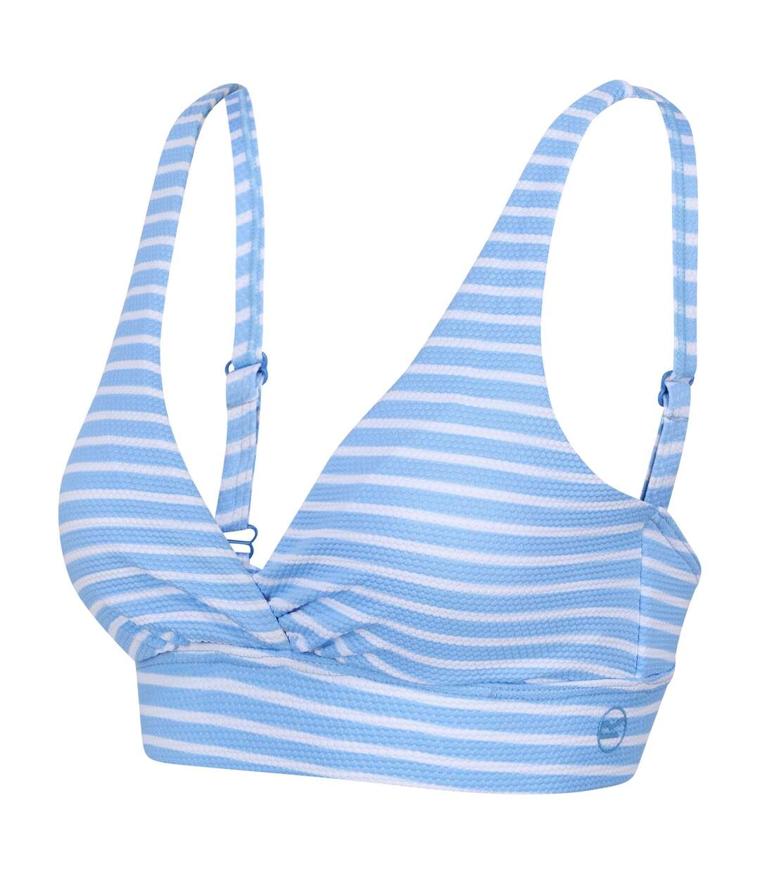 Haut De Maillot De Bain Paloma Femme Bleu Clair Blanc Regatta-4